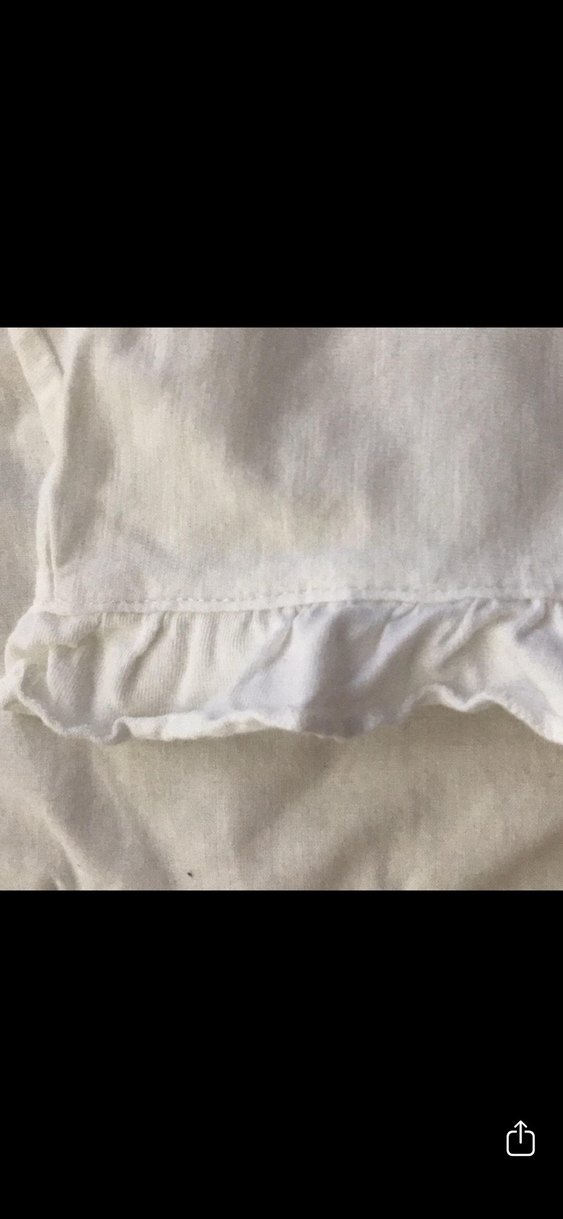 Beyaz Baskılı Kız Çocuk tişört - Görsel 4