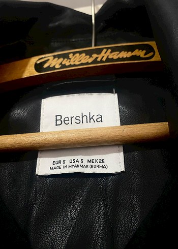 Düğmeli Siyah Deri Kadın Ceket - Görsel 7