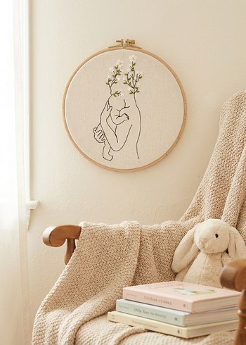 Nakış işlemeli, hediyelik kasnak - Görsel 2