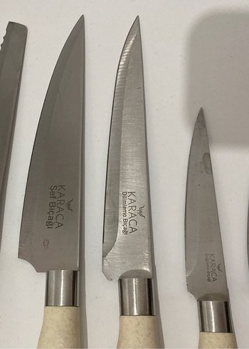 Karaca Saplı 5 Parça Bıçak Seti - Görsel 2