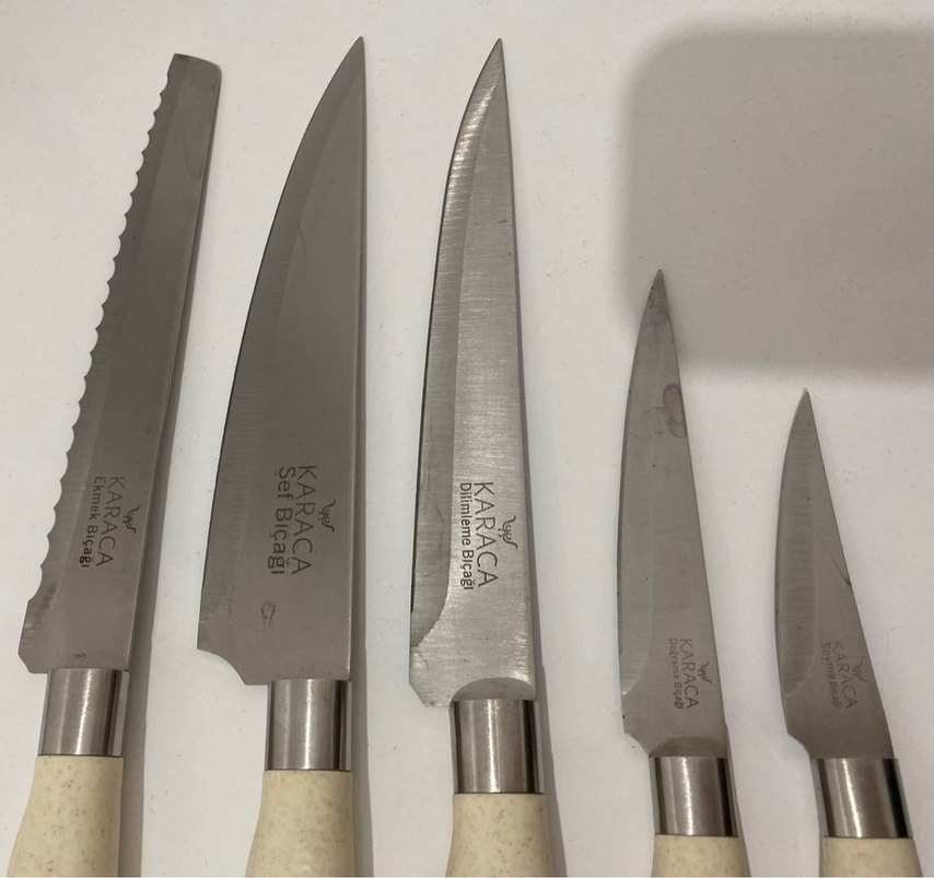 Karaca Saplı 5 Parça Bıçak Seti - Görsel 2