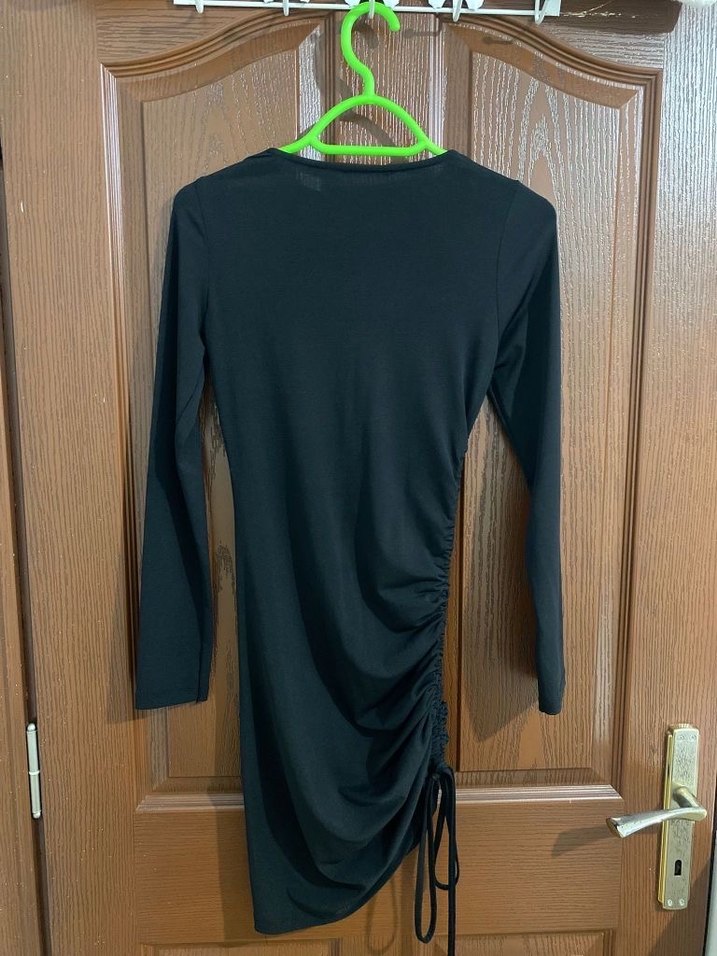 Asimetrik Mini Elbise - Görsel 4