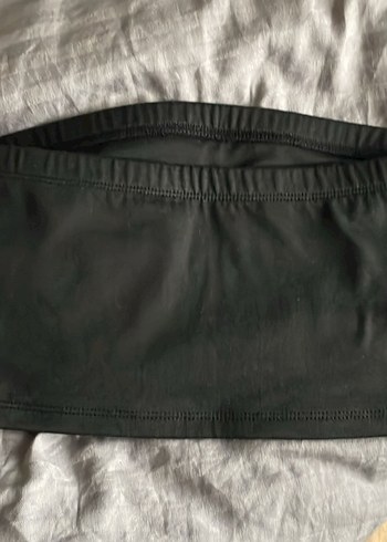 Siyah Gotik Straplez Baskılı Büstiyer - Görsel 3