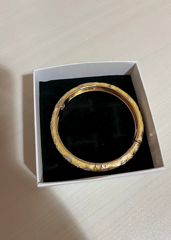 Çiçekli mineli kadın kelepçe bileklik - Görsel 3