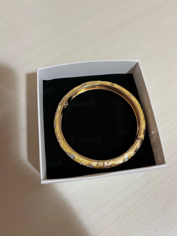 Çiçekli mineli kadın kelepçe bileklik - Görsel 3