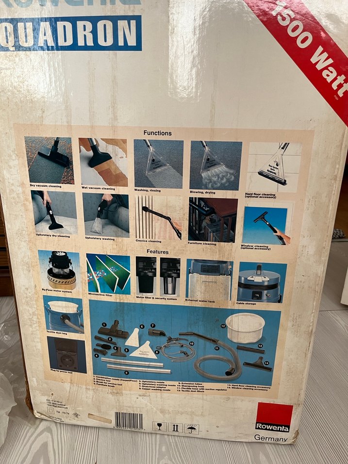 Rowenta Gri Elektrikli Süpürge ve halı yıkama makinesi - Görsel 4