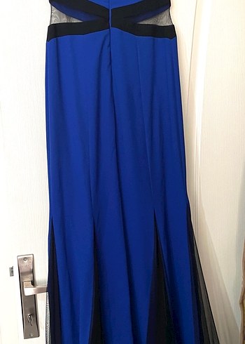 Kadın Lacivert Uzun Abiye Elbise - Görsel 2