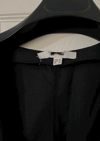 Siyah V Yaka Mini Elbise - Görsel 2