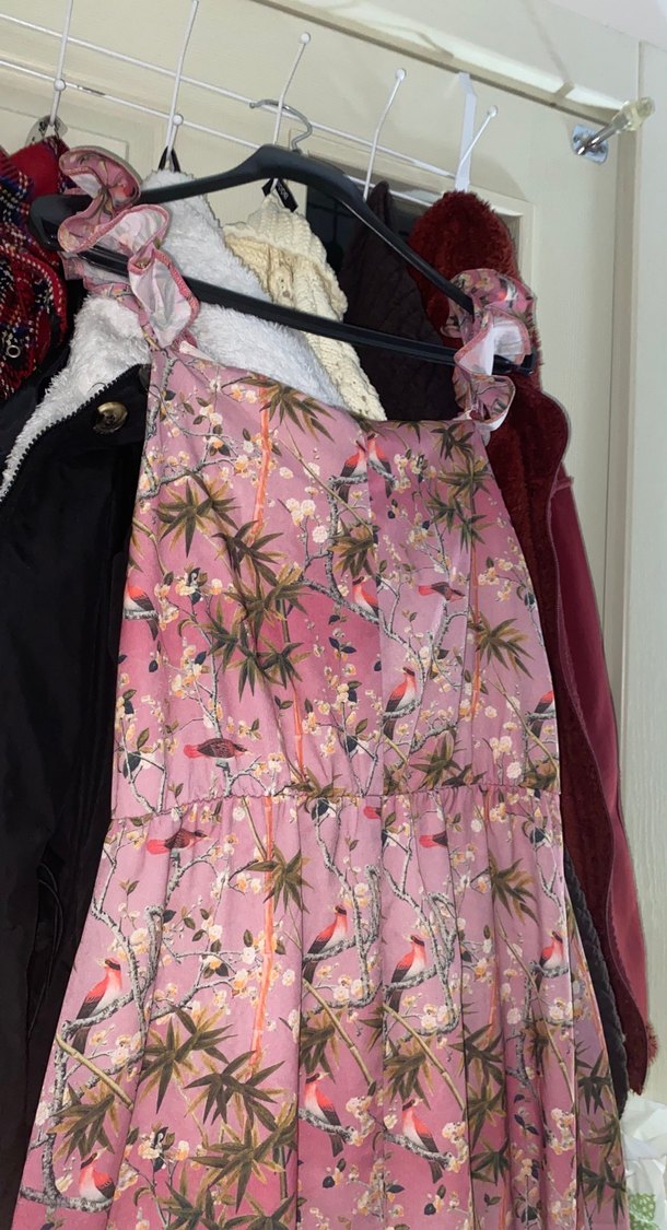 Pembe Bohem Salaş Uzun Elbise - Görsel 2