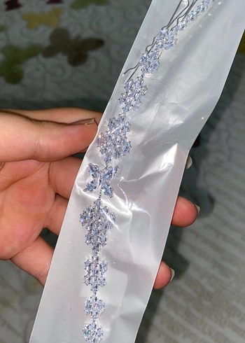 Beyaz Payetli Kadın Saç Aksesuarı - Görsel 2