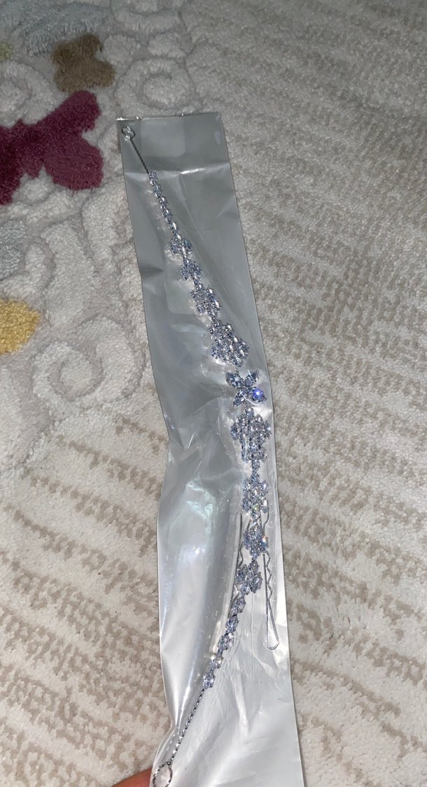 Beyaz Payetli Kadın Saç Aksesuarı - Görsel 5