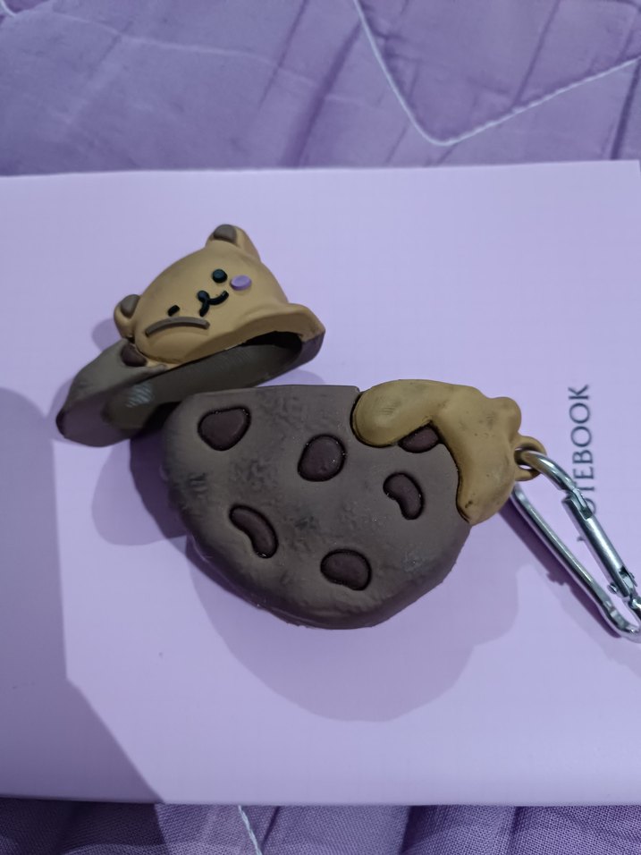 Kahverengi Ayıcık Figürlü Anahtarlık kulaklık kılıfı - Görsel 2