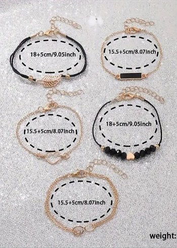 Siyah Boncuklu Kadın Kol Saati - Görsel 3