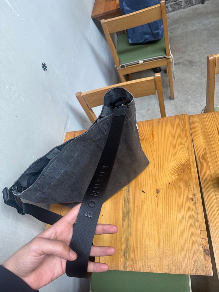 BONHEUR Fermuarlı Siyah Denim Kadın Çanta - Görsel 4