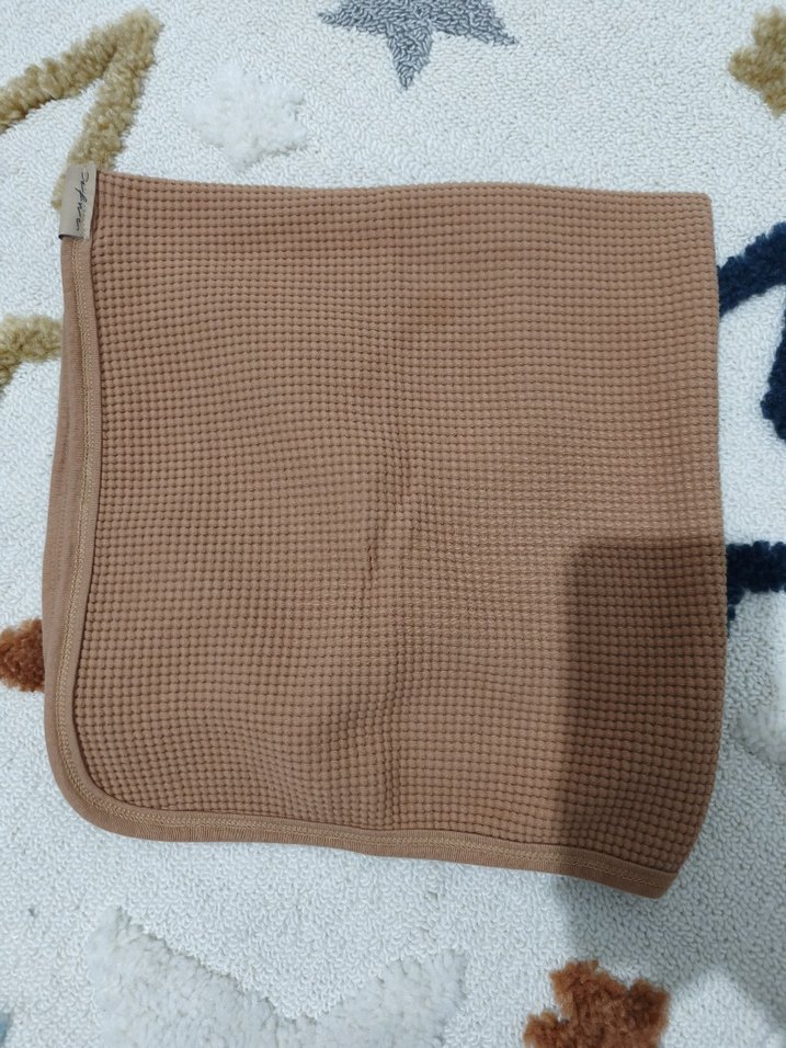 Kahverengi Örgü Kısa Kollu Bebek Body - Görsel 5