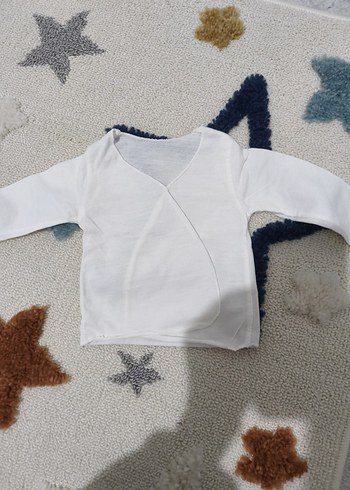 Beyaz Uzun Kollu Bebek Zıbını - Görsel 3