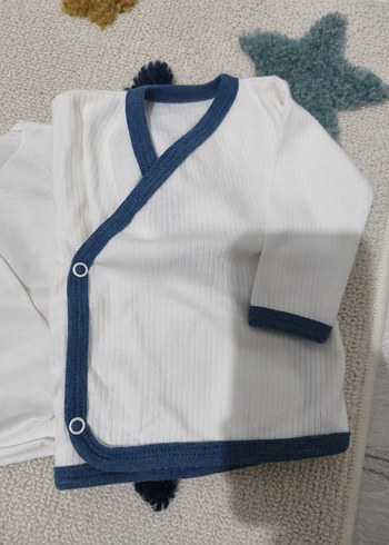 Beyaz Uzun Kollu Bebek Zıbını - Görsel 5