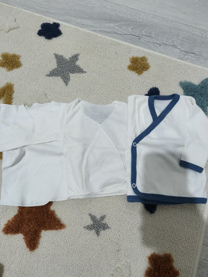 Beyaz Uzun Kollu Bebek Zıbını - Görsel 4