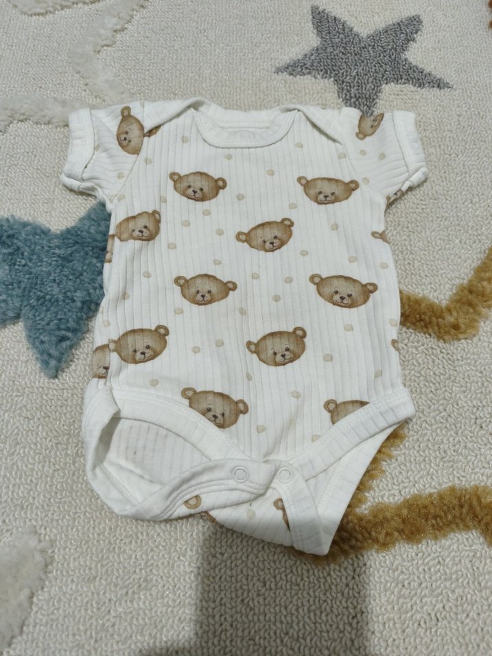 Ayıcık Desenli Örgü Bebek Takımı - Görsel 4