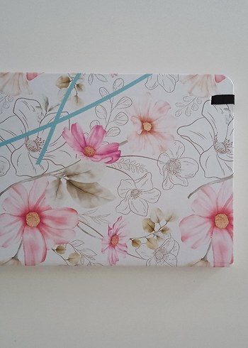 Pembe Çiçek Desenli Defter - Görsel 2