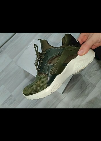 Kamuflaj Desenli Haki Kadın Spor Ayakkabı - Görsel 4