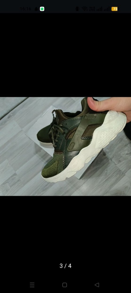 Kamuflaj Desenli Haki Kadın Spor Ayakkabı - Görsel 3