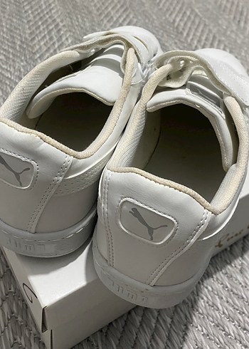 Puma Beyaz Süet Platform Spor Ayakkabı - Görsel 3