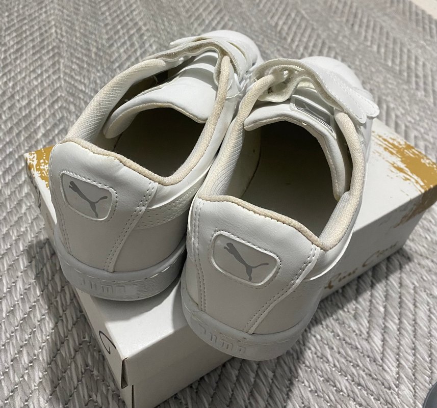 Puma Beyaz Süet Platform Spor Ayakkabı - Görsel 3