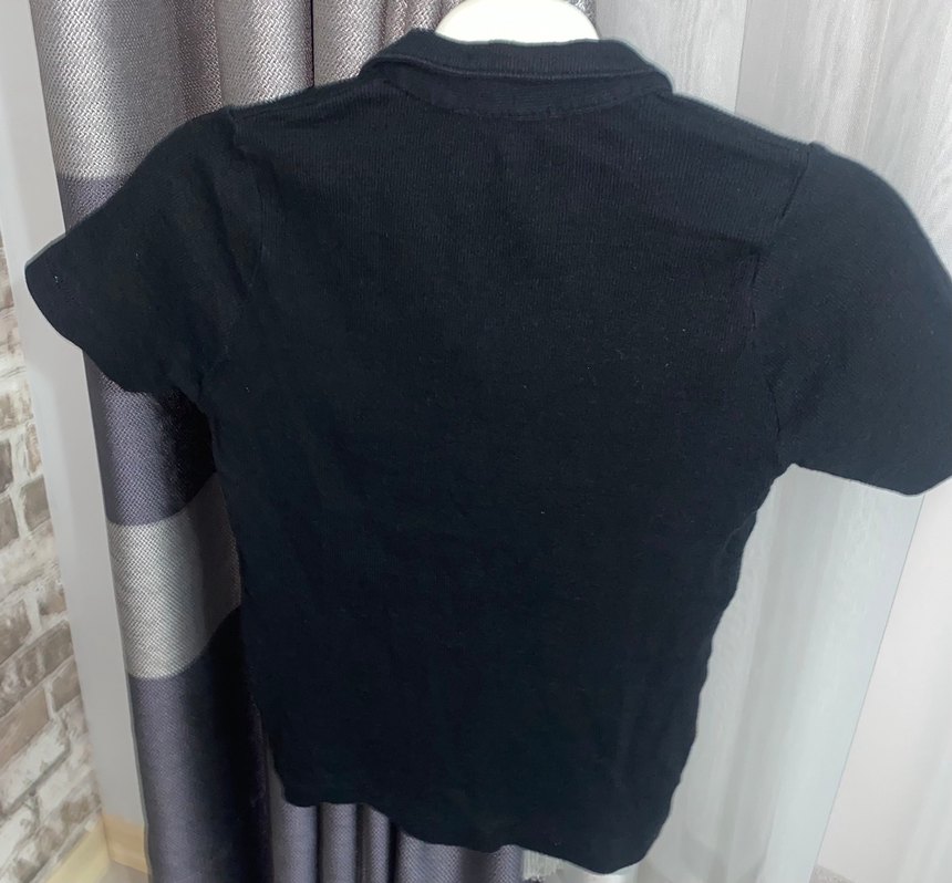 Siyah Düğmeli Polo Tişört (M BEDEN) - Görsel 2