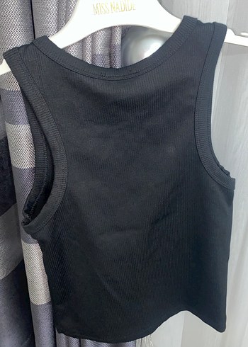 Siyah Kadın Askılı, Kolsuz, Bisiklet Yaka - Görsel 2