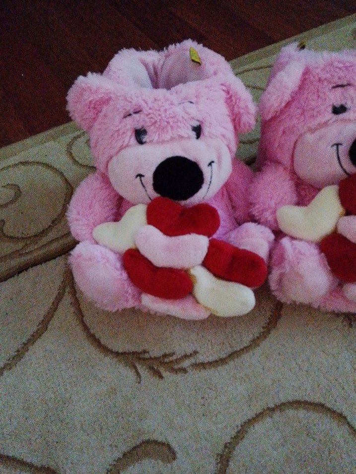 Nakışlı Pembe Kız Çocuk Ev Terliği - Görsel 2