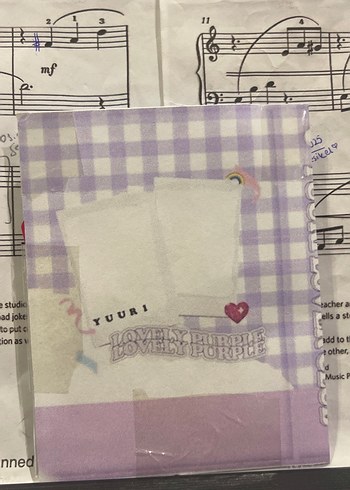 Mor photocard holder(açıklamayı okuyun! - Görsel 2