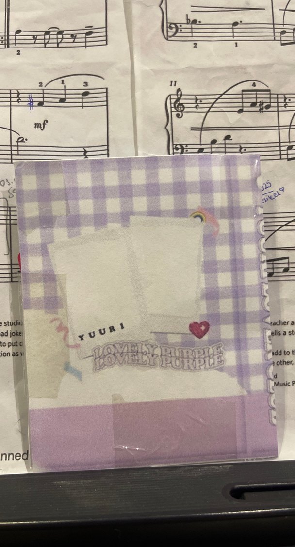 Mor photocard holder(açıklamayı okuyun! - Görsel 2