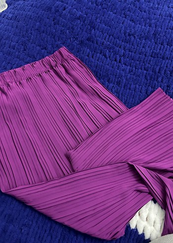 Mor Pilili Uzun Kadın Etek - Görsel 2