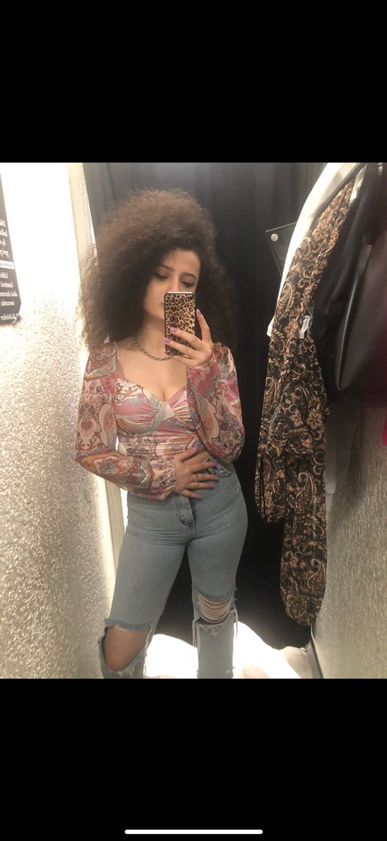 Uzun Kollu Desenli Bohem Bustiyer - Görsel 2