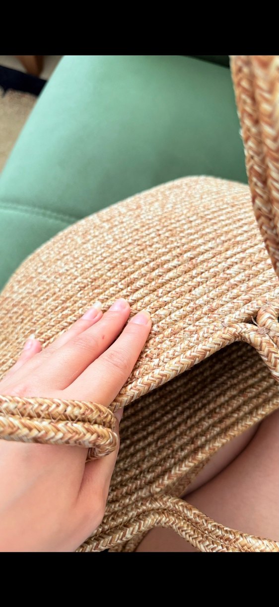 Bohem Tarz Kahverengi Örgü Kadın Çanta - Görsel 3