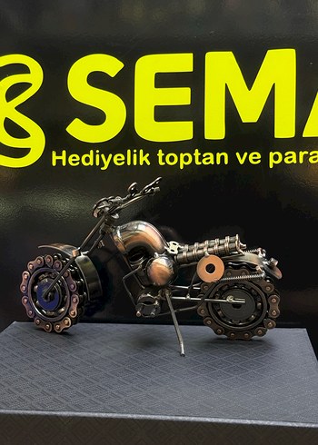DİŞLİ TEKERLEKLİ ÖZEL TASARIM METAL MOTOSİKLET - Görsel 2