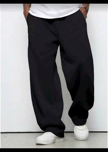 Gri Rahat Kesim Erkek Eşofman Altı - Görsel 2