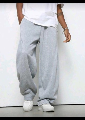 Gri Rahat Kesim Erkek Eşofman Altı - Görsel 3