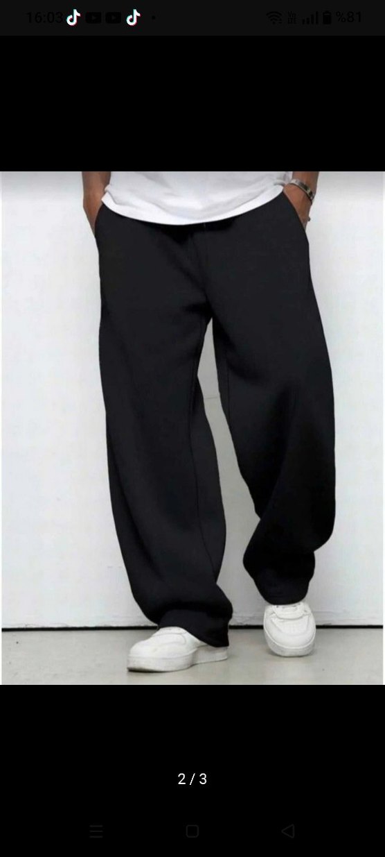 Gri Rahat Kesim Erkek Eşofman Altı - Görsel 2