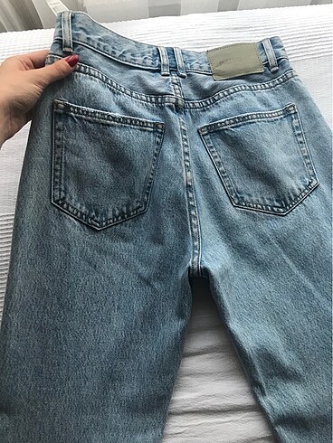 36 Beden mavi Renk Pull and bear mom jean