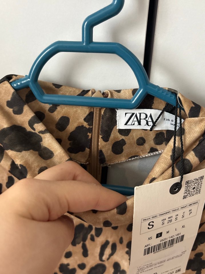 Drapeli V Yaka Midi Elbise - Kahverengi - Görsel 3