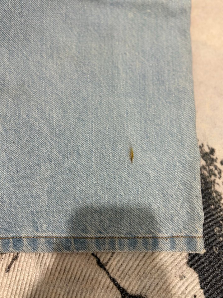 Gri Baskılı Bol Kesim Midi Kot Pantolon - Görsel 5