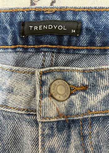 Bilekte Gri Renkli Rahat Kesim Kadın Denim Pantolon - Görsel 2