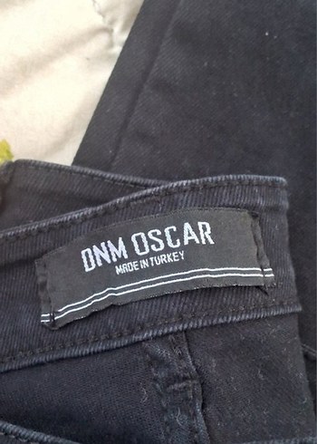 Düğmeli Siyah Loose Fit erkek  Kot Pantolon - Görsel 3