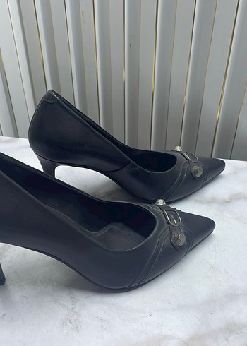 Bayan siyah stiletto - Görsel 2