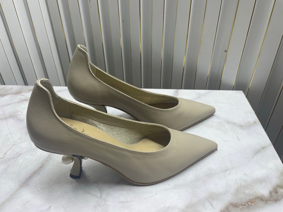 Bej Stiletto Topuklu Kadın Ayakkabı - Görsel 2