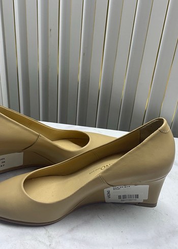 Bej Kadın Dolgu Topuk Stiletto - Görsel 2