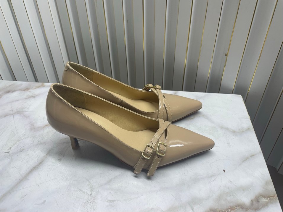 Bej Stiletto Topuklu Kadın Ayakkabı - Görsel 2