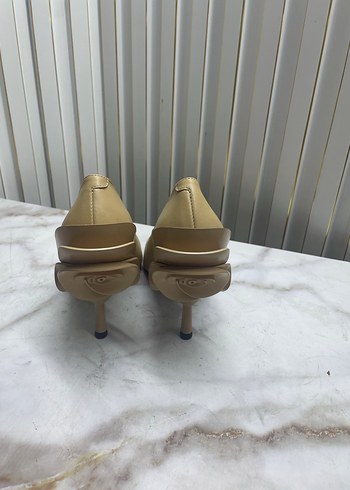 Bej Stiletto Topuklu Kadın Ayakkabı - Görsel 3